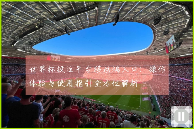 世界杯投注平台移动端入口：操作体验与使用指引全方位解析